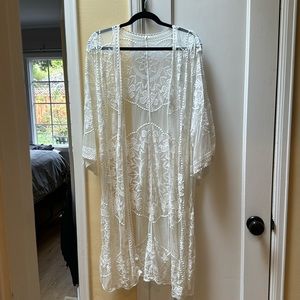 Lace swimsuit cover up